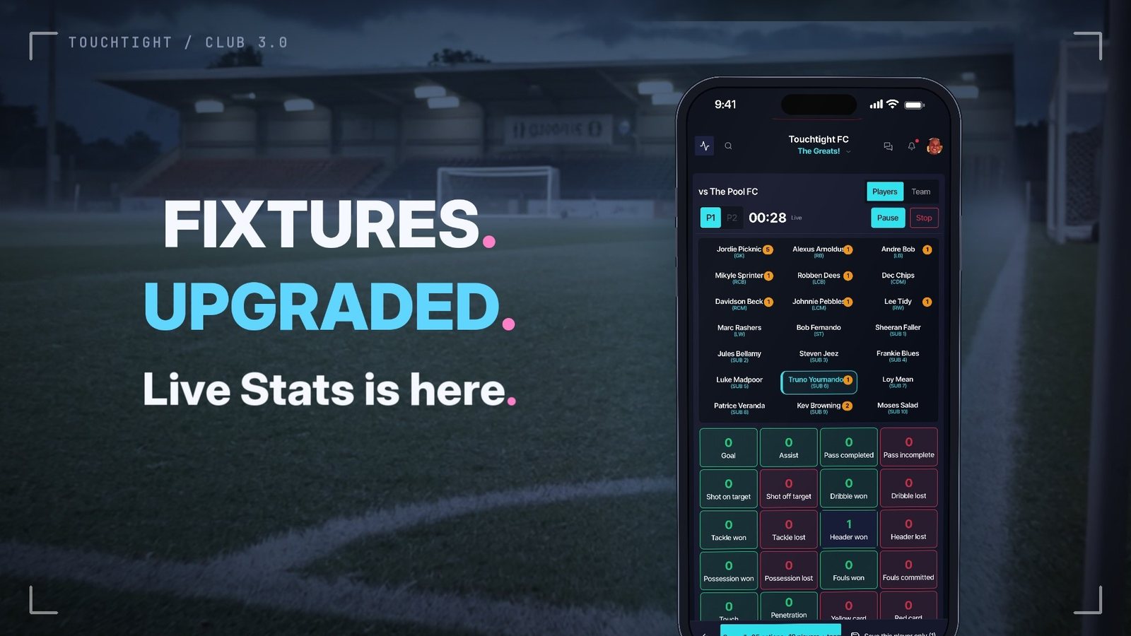 Touchtight Club product update walkthrough